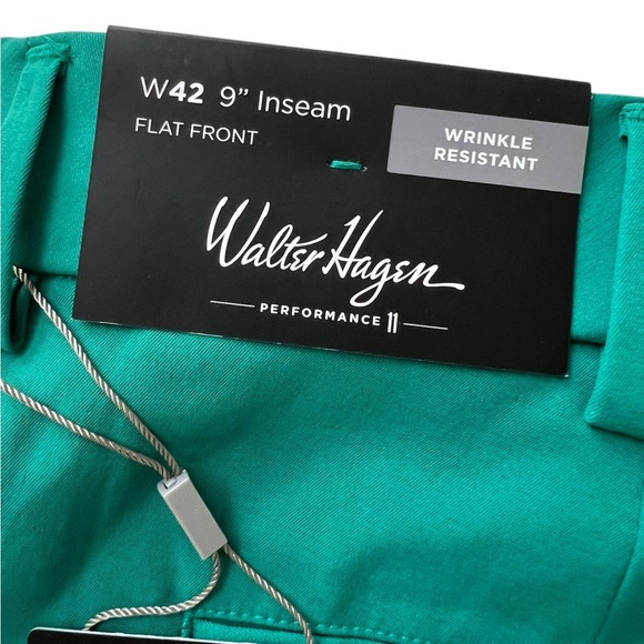 NWT Walter Hagen Men’s 9” Shorts in Clubhouse Green in size 42 - Picture 3 of 5